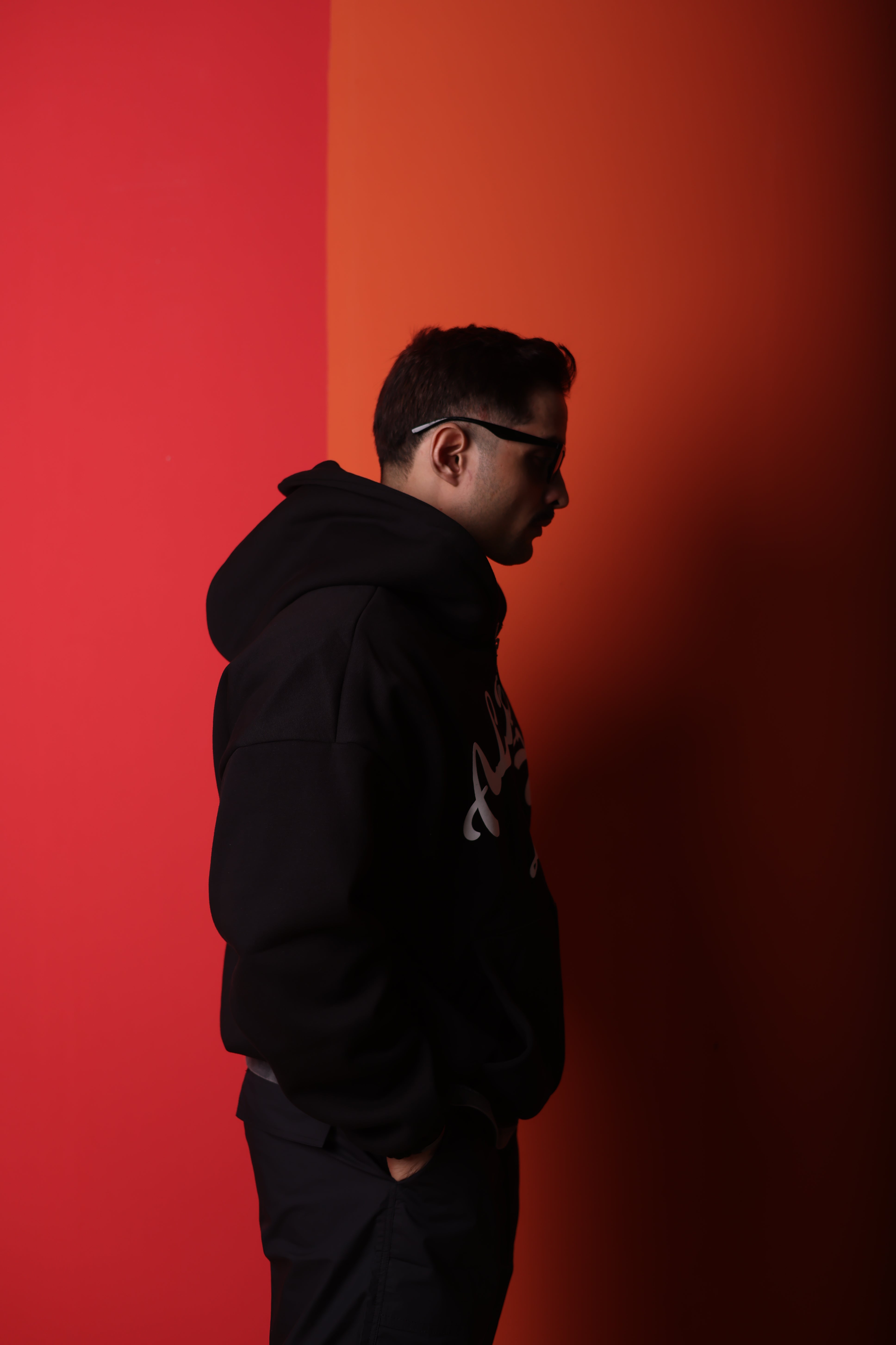 Black Drop shoulder Zipper