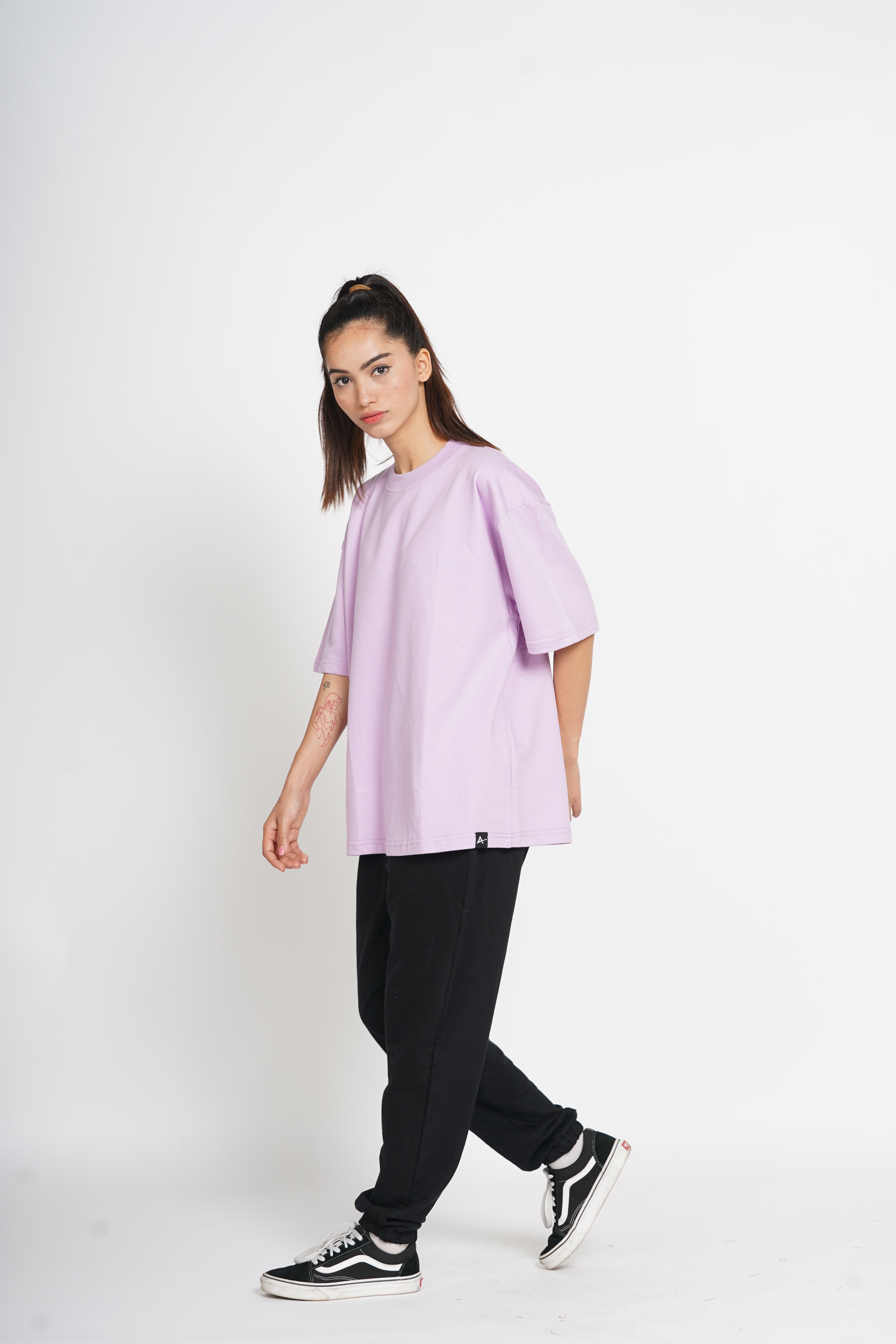 Core Oversized Tee - Lilac