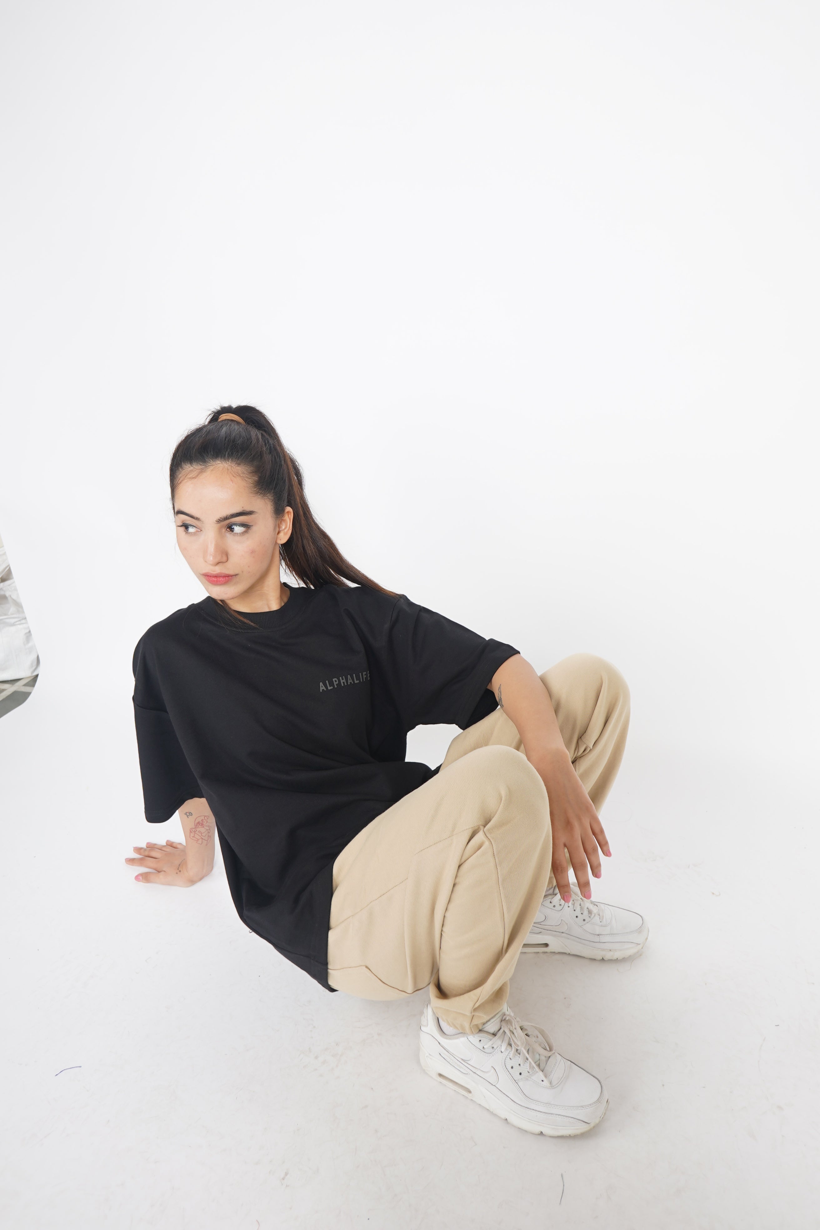 Core Oversized Tee - Black