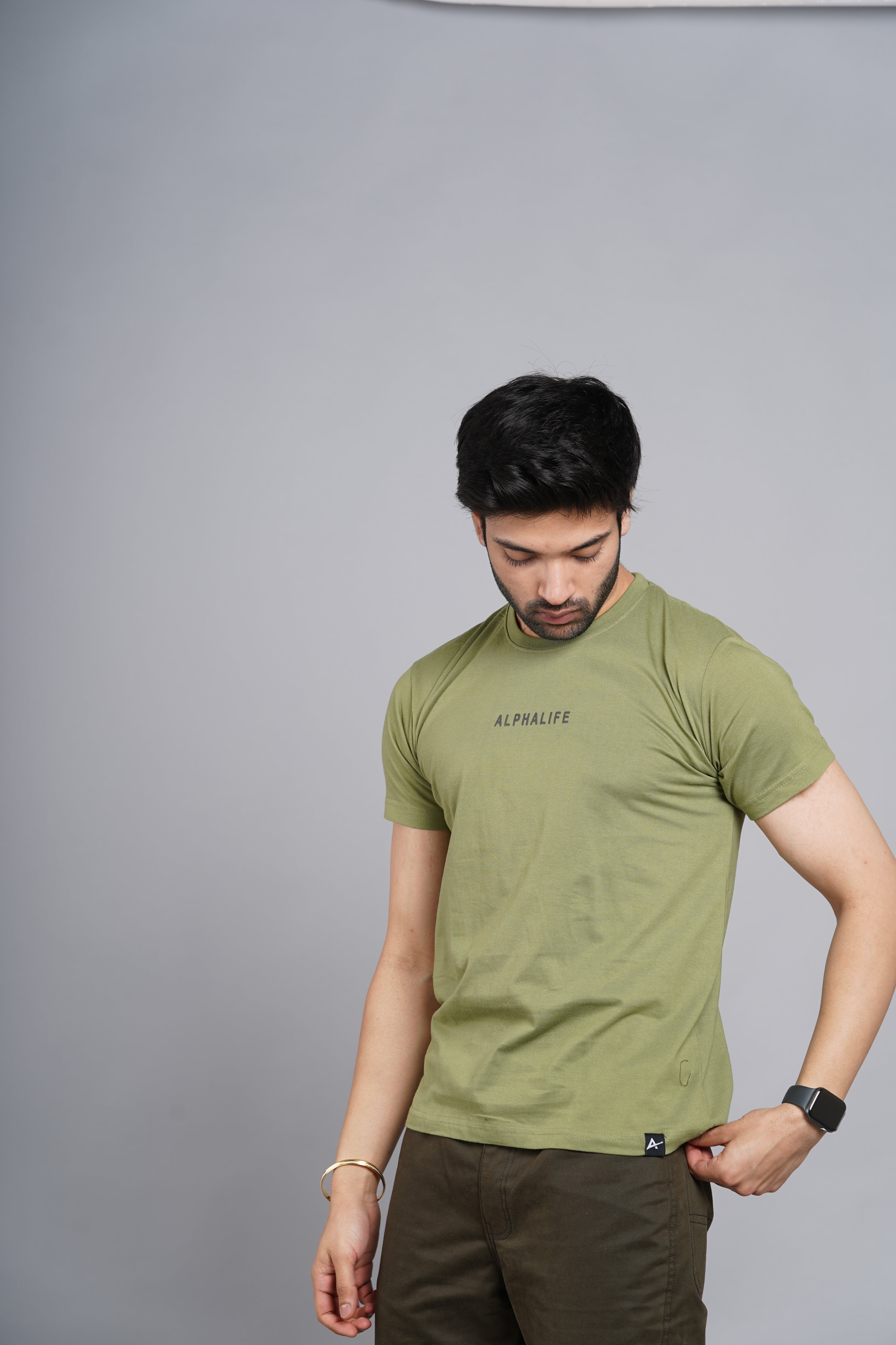 Core Basic Tee - Olive Green
