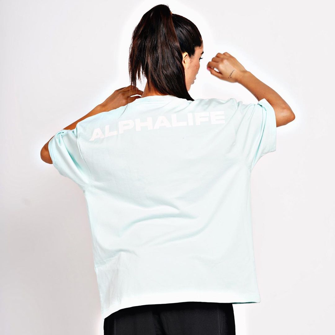 Core Oversized Tee - Aqua