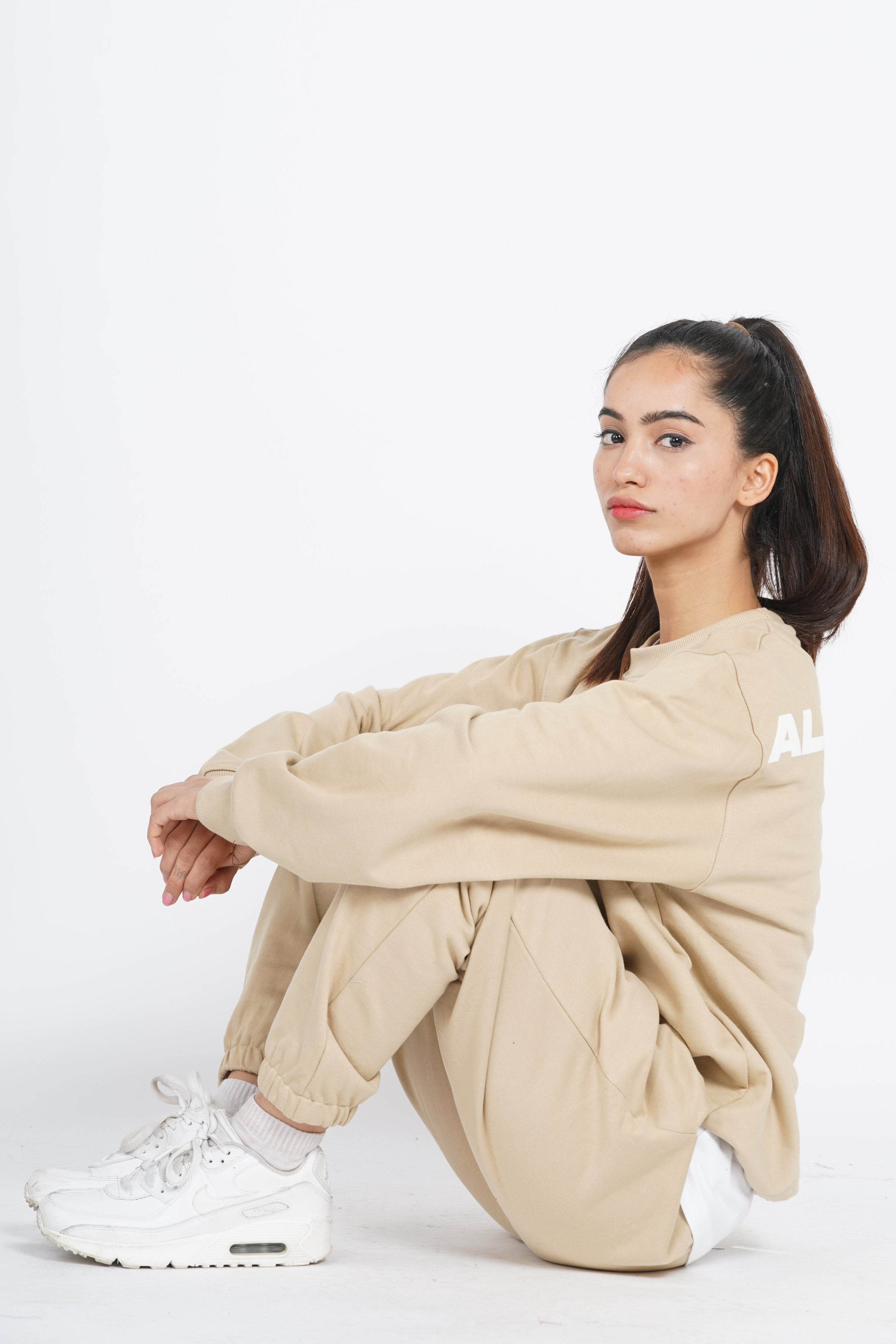 Signature Joggers - Cream