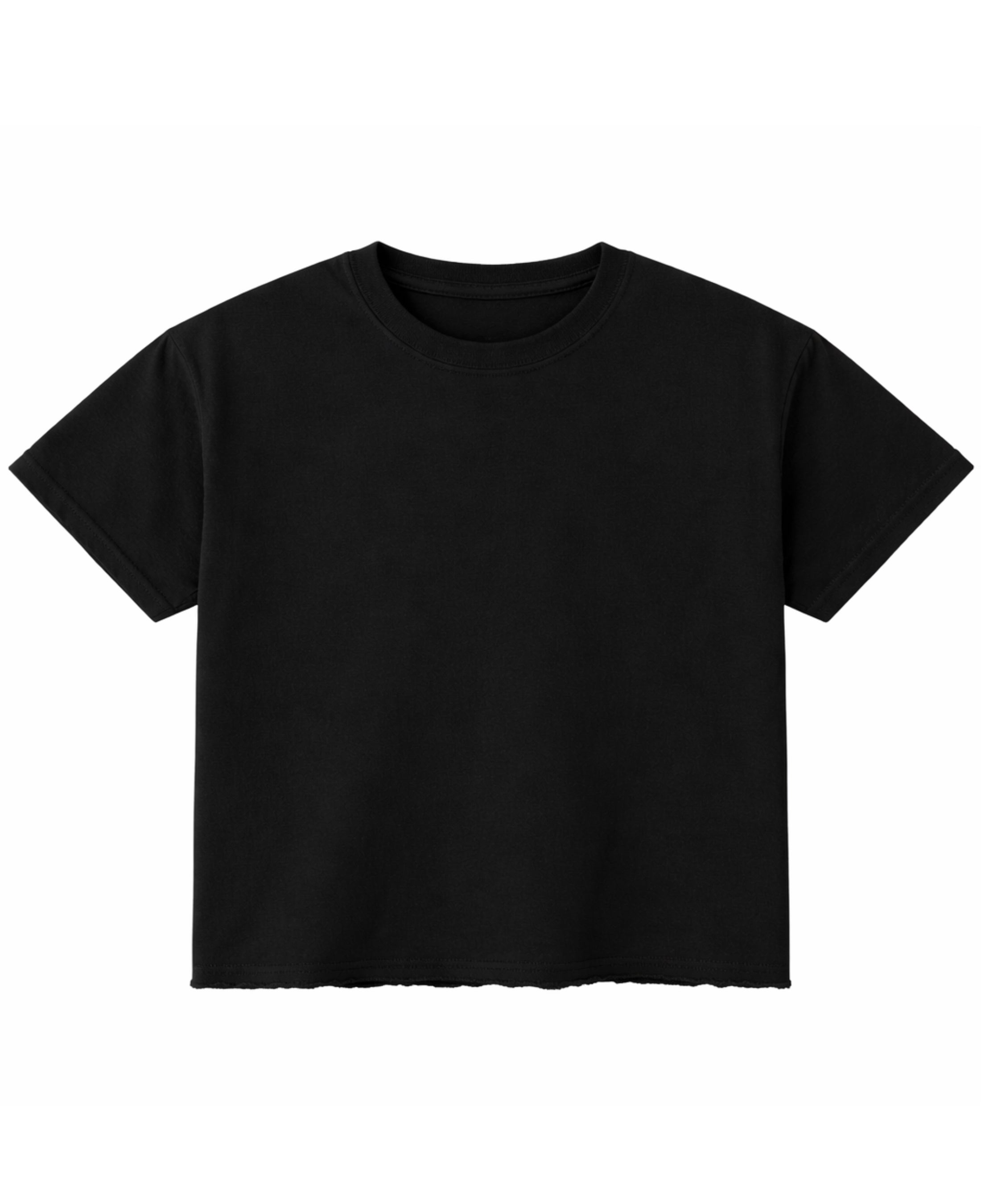 Black Boxy Fit T-shirt Front Design